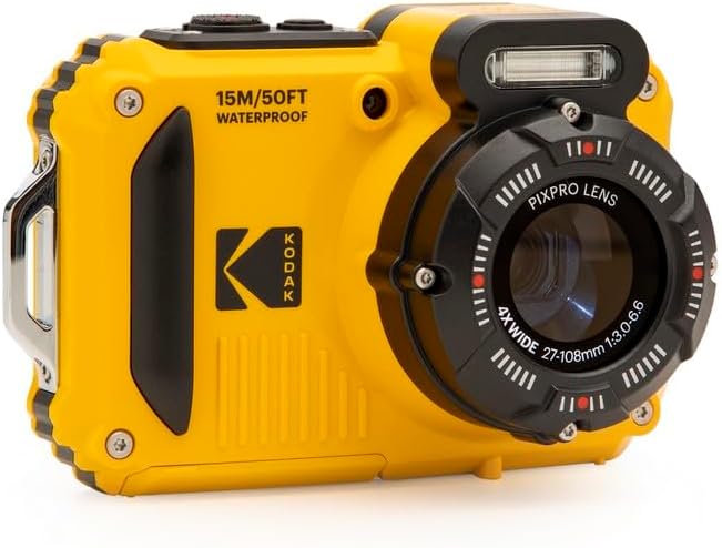 KODAK PIXPRO WPZ2 Rugged Waterproof Shockproof Dustproof WiFi Digital Camera 16MP 4X Optical Zoom 1080P