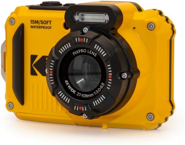 KODAK PIXPRO WPZ2 Rugged Waterproof Shockproof Dustproof WiFi Digital Camera 16MP 4X Optical Zoom 1080P