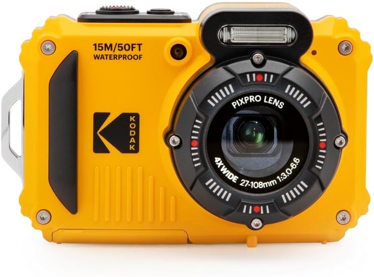 KODAK PIXPRO WPZ2 Rugged Waterproof Shockproof Dustproof WiFi Digital Camera 16MP 4X Optical Zoom 1080P