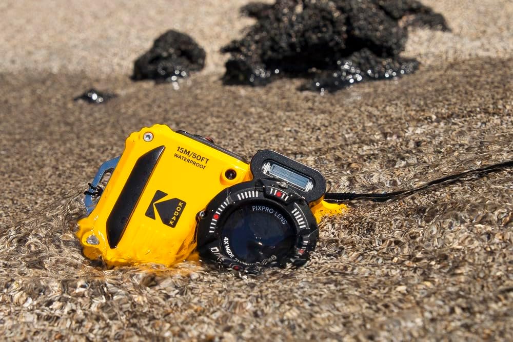 KODAK PIXPRO WPZ2 Rugged Waterproof Shockproof Dustproof WiFi Digital Camera 16MP 4X Optical Zoom 1080P