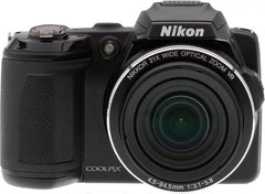 Nikon COOLPIX L120 14.1 MP Digital Camera with 21x NIKKOR Wide-Angle Optical Zoom Lens and 3-Inch LCD (Black) (OLD MODEL) (Renewed)