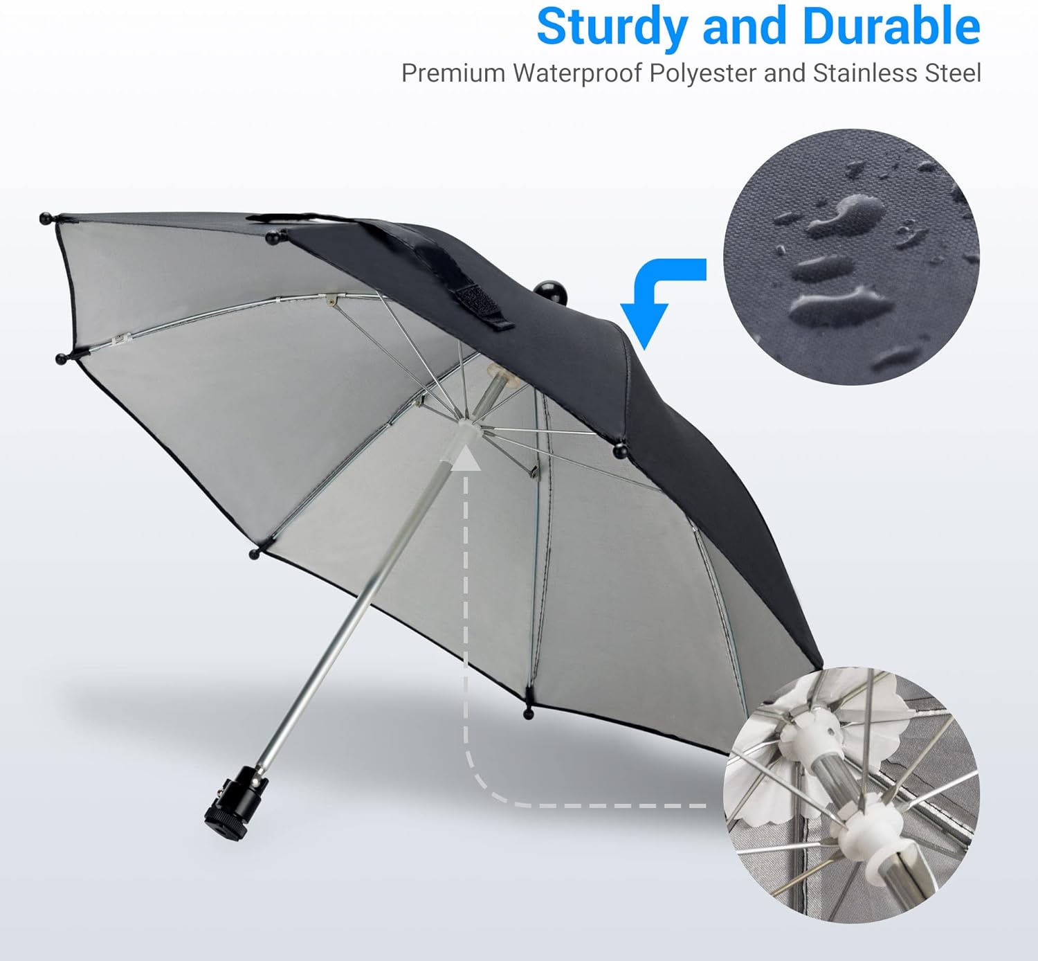 DSLR Mirrorless Camera Hot Shoe Umbrella Rain Cover Protector Sunshade for Canon EOS R100 R50 R8 R7 R10 R3 R6 Mark II R5 C Rp R Rebel T8i T7 90D Sony A7RV A7 IV A7S III II Nikon Z8 Z9 Z30 Z5 Z6 Z7 II