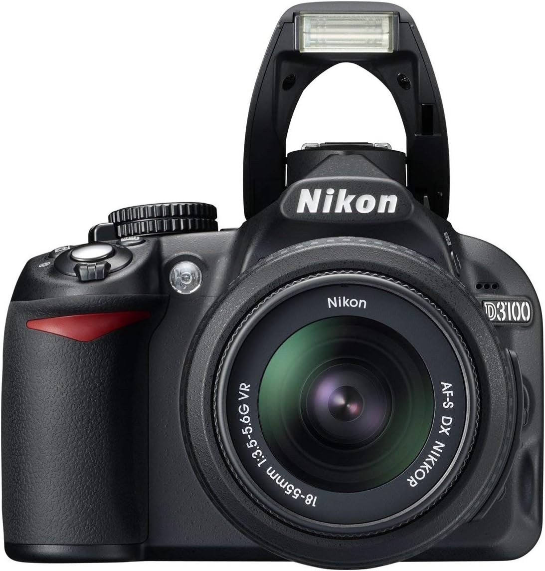 Nikon D3100 14.2MP DSLR Camera with AF-S DX 18-55mm f/3.5-5.6 VR Zoom Lens - (Black) (Discontinued) (Renewed)