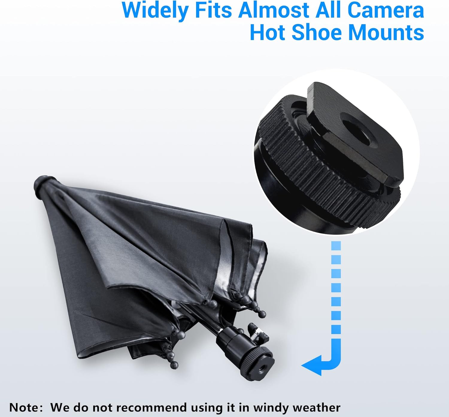 DSLR Mirrorless Camera Hot Shoe Umbrella Rain Cover Protector Sunshade for Canon EOS R100 R50 R8 R7 R10 R3 R6 Mark II R5 C Rp R Rebel T8i T7 90D Sony A7RV A7 IV A7S III II Nikon Z8 Z9 Z30 Z5 Z6 Z7 II