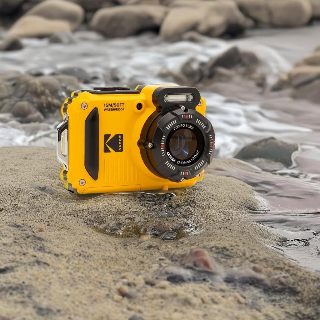 KODAK PIXPRO WPZ2 Rugged Waterproof Shockproof Dustproof WiFi Digital Camera 16MP 4X Optical Zoom 1080P