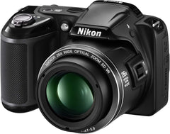 Nikon COOLPIX L810 16.1 MP Digital Camera with 26x Zoom NIKKOR ED Glass Lens and 3-inch LCD (Black) (Old Model) (Renewed)