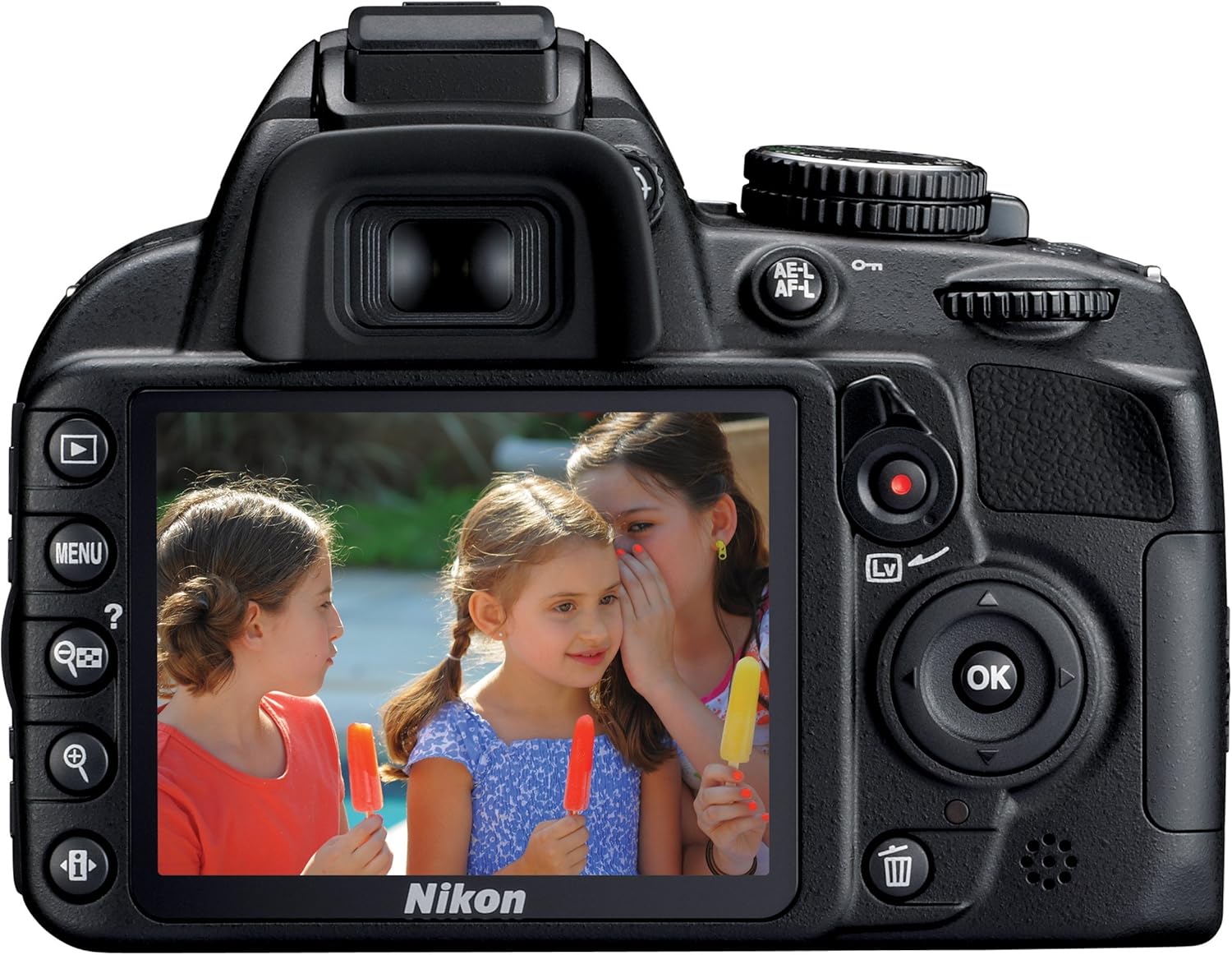 Nikon D3100 14.2MP DSLR Camera with AF-S DX 18-55mm f/3.5-5.6 VR Zoom Lens - (Black) (Discontinued) (Renewed)